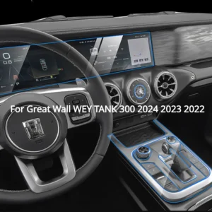 for great wall wey tank 300 2024 2023 ppf protection film accessories interior transparent tpu gps gear panel center console