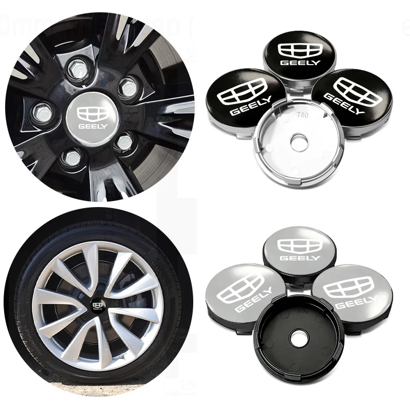 for geely 4pcs car wheel center hub cap 60mm universal anti scratch hub protector tugella atlas pro coolray geometry c emgrand for geely 4pcs car wheel center hub cap 60mm universal anti scratch hub protector tugella atlas pro coolray geometry c emgrand