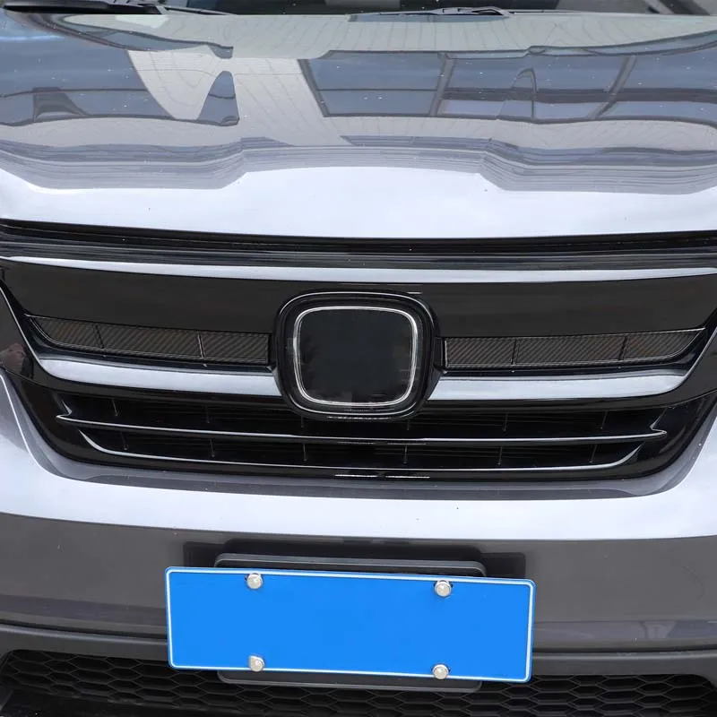 abs red front lower grille moulding cover racing grill middle mesh trim strip frame for honda pilot 2015 2022 car abs red front lower grille moulding cover racing grill middle mesh trim strip frame for honda pilot 2015 2022 car