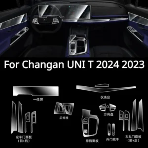 for changan uni t 2024 2023 accessories car interior film transparent tpu ppf gear panel center console anti scratch sticker
