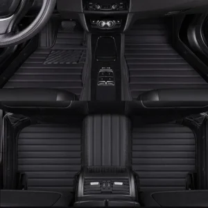 stripe style car floor mats for geely atlas pro 2019 2023 coolray 2018 23 geometry c tugella car artificial leather
