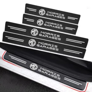 auto threshold sticker carbon fiber door threshold waterproof stickers for morris garages motors mg zs gs mg5 6 mg3 accessories