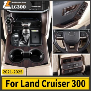 for 2021 2025 toyota land cruiser 300 high configuration peach wood texture interior accessories lc300 upgraded modification