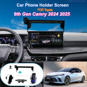 car phone holder screen special fixed base for toyota camry xv80 9th gen 2024 2025 wireless charging strong bracket accessories