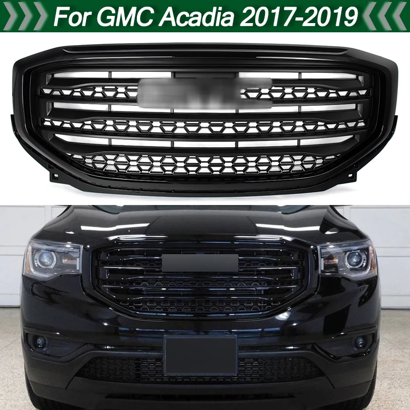 front bumper grille grill assembly for gmc acadia sle slt sl 2017 2018 2019 radiator centre grill mesh black chrome 64kw94v front bumper grille grill assembly for gmc acadia sle slt sl 2017 2018 2019 radiator centre grill mesh black chrome 64kw94v