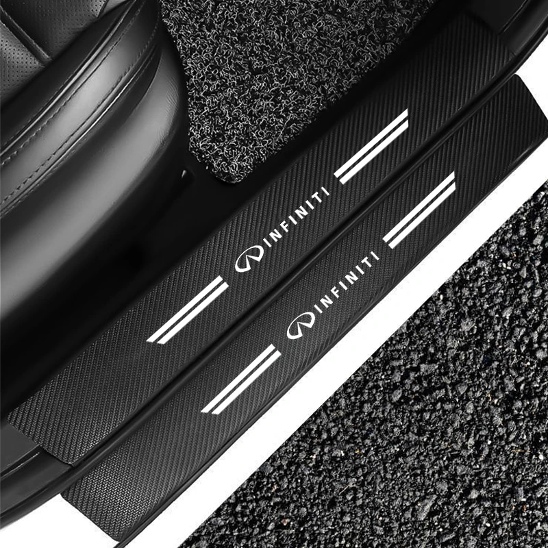 for infiniti q50 q30 qx70 fx50s q60 q70 qx80 qx30 ex fx car threshold strip carbon fiber car trunk door sill protection sticker for infiniti q50 q30 qx70 fx50s q60 q70 qx80 qx30 ex fx car threshold strip carbon fiber car trunk door sill protection sticker