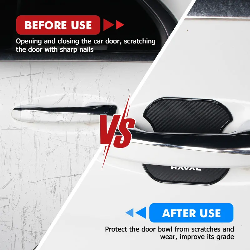for haval 4pcs car doorknob frame decoration cover trim anti scratch protective stickers h6 jolion h9 f7x dargo h1 h2s m6 h3 h4 for haval 4pcs car doorknob frame decoration cover trim anti scratch protective stickers h6 jolion h9 f7x dargo h1 h2s m6 h3 h4