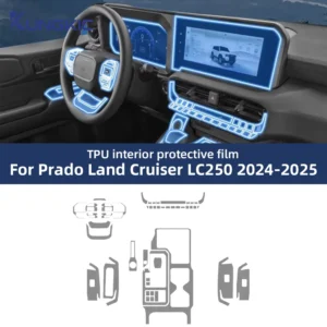 car interior film tpu for toyota land cruiser lc250 prado 2024 2025 clear protection anti scratch dedicated sticker