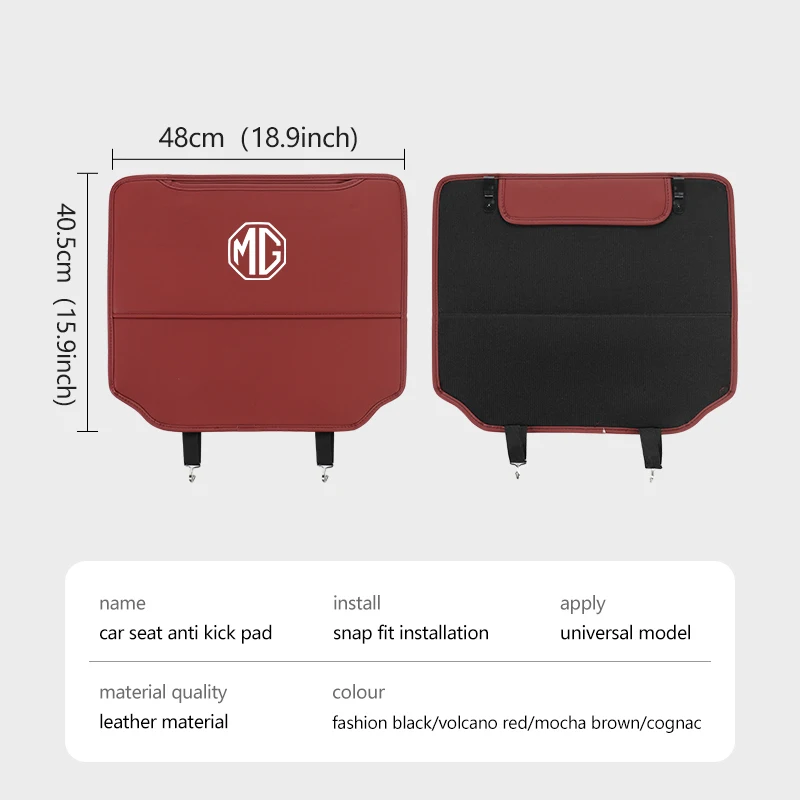 for mg leather car seat backrest protection anti kick mat 3 5 6 7 hs zs gs hector tf gt zr rx5 rx8 for mg leather car seat backrest protection anti kick mat 3 5 6 7 hs zs gs hector tf gt zr rx5 rx8