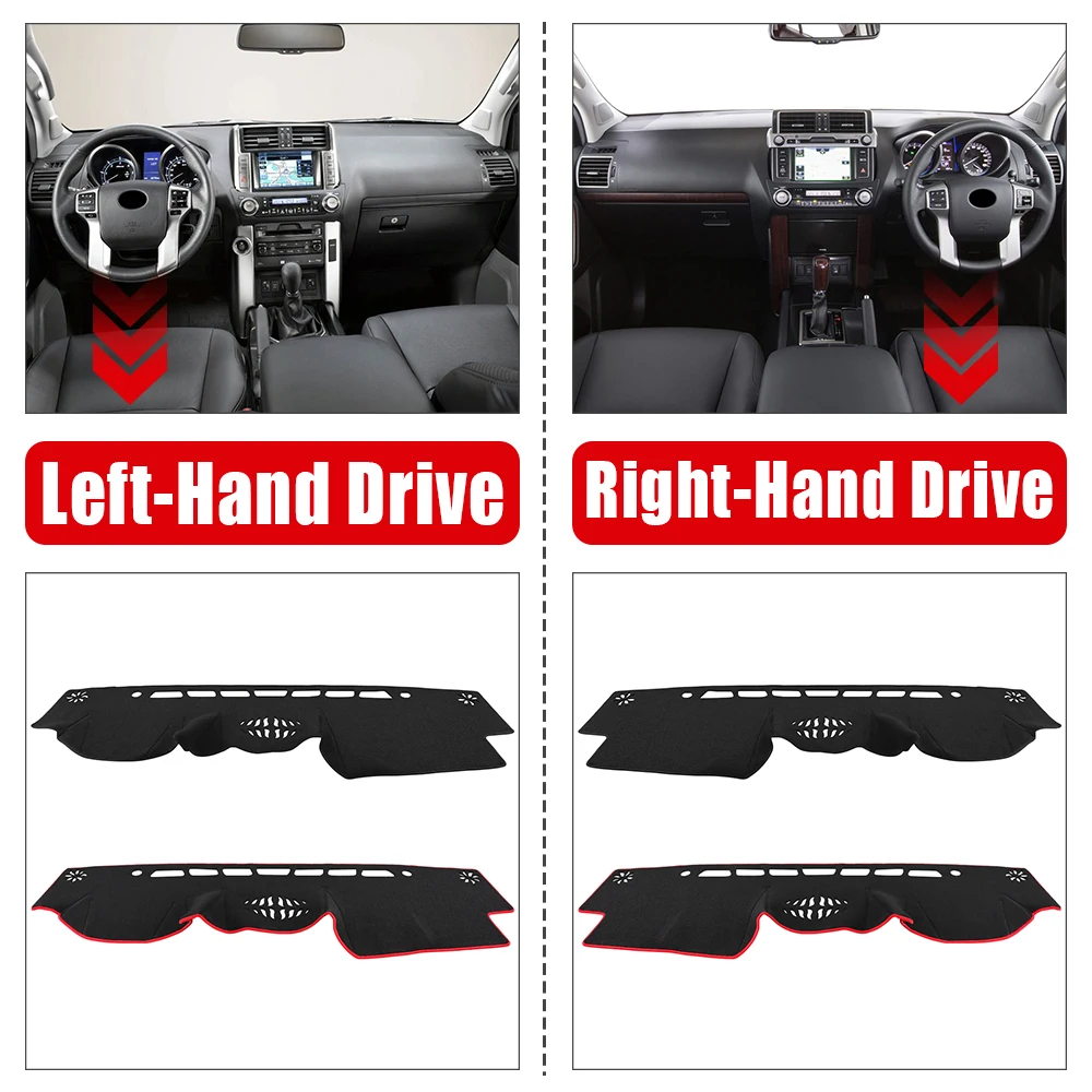 for toyota land cruiser prado 150 j150 2010 2018 2019 2020 car dashboard cover avoid light pad anti uv carpets non slip mats for toyota land cruiser prado 150 j150 2010 2018 2019 2020 car dashboard cover avoid light pad anti uv carpets non slip mats