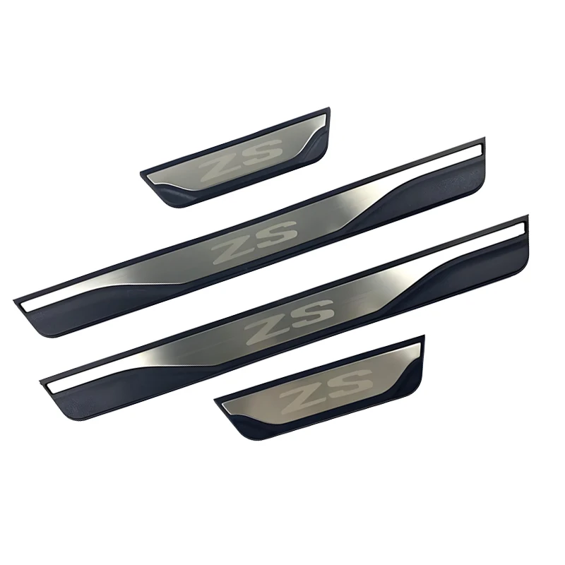 for mg zs 2023 2022 2021 2020 2019 2018 2017 stainless steel and abs scuff plate door sill car decoration cover for mg zs 2023 2022 2021 2020 2019 2018 2017 stainless steel and abs scuff plate door sill car decoration cover