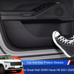 car b pillar door anti kicks protect pad pu leather for great wall gwm haval h6 2021 present trunk anti dirty scratch resistant