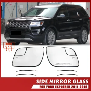 side heated electric angle wing mirror glass for ford explorer 2011 2018 accessories
