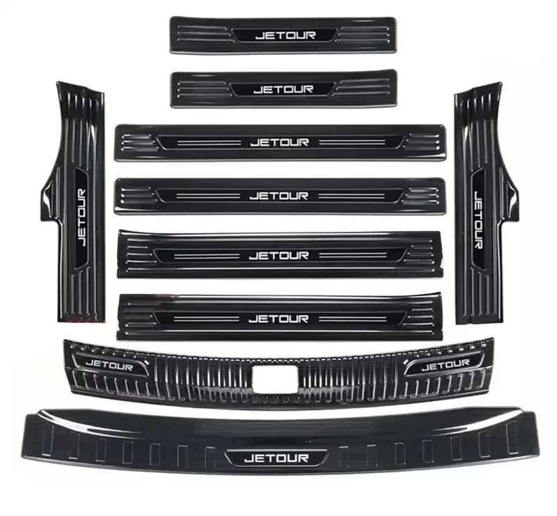 for chery jetour dashing 2022 2025 stainless steel car welcome pedal trunk threshold guard plate protection car accessories for chery jetour dashing 2022 2025 stainless steel car welcome pedal trunk threshold guard plate protection car accessories