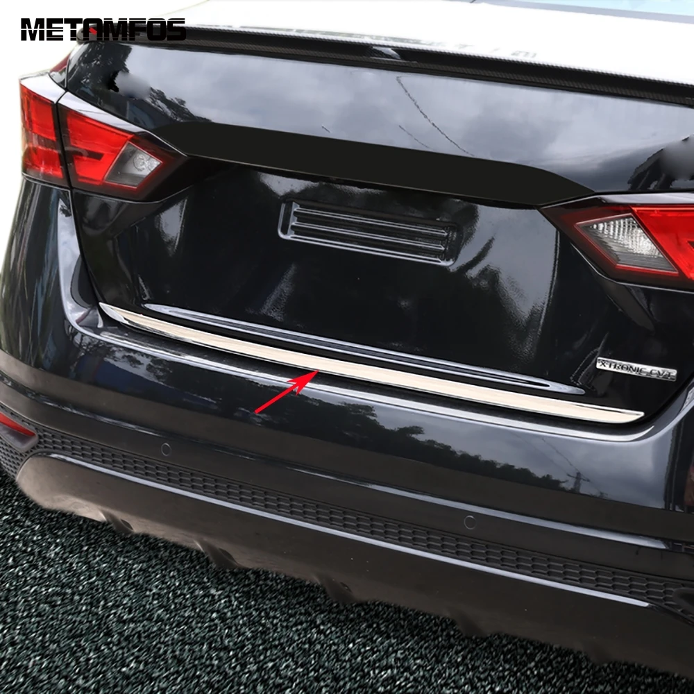 for nissan altima 2019 2022 2023 2024 2025 stainless steel rear trunk lid tailgate door boot cover trim car styling for nissan altima 2019 2022 2023 2024 2025 stainless steel rear trunk lid tailgate door boot cover trim car styling