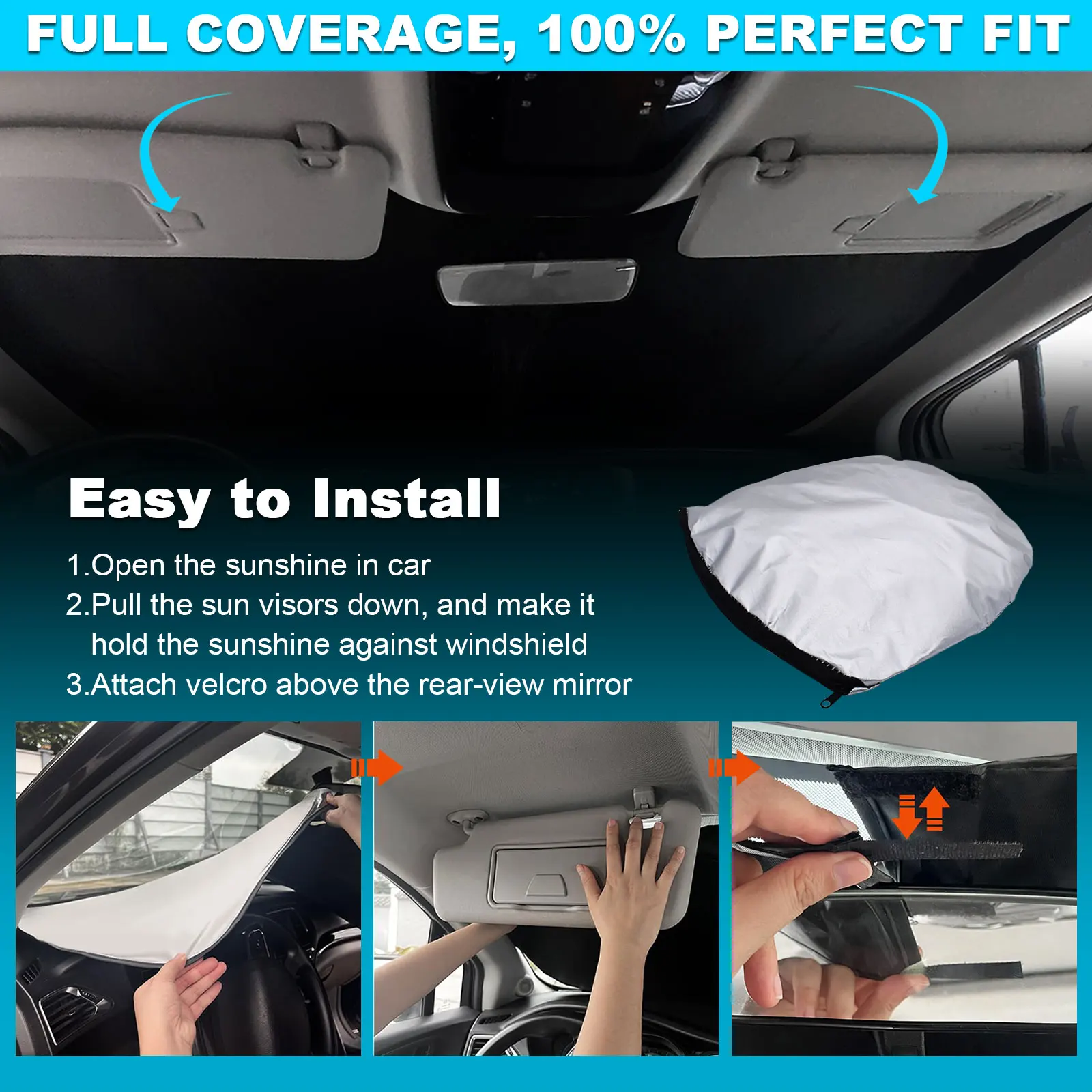 custom fit for honda pilot 2016 2025 car front windshield sun shade uv rays block cover custom fit for honda pilot 2016 2025 car front windshield sun shade uv rays block cover