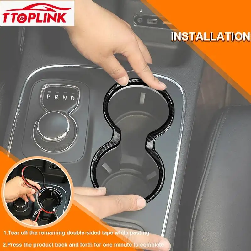 car interior front cup holder decorative ring cover for jeep grand cherokee 2011 2021 manual transmission car car interior front cup holder decorative ring cover for jeep grand cherokee 2011 2021 manual transmission car