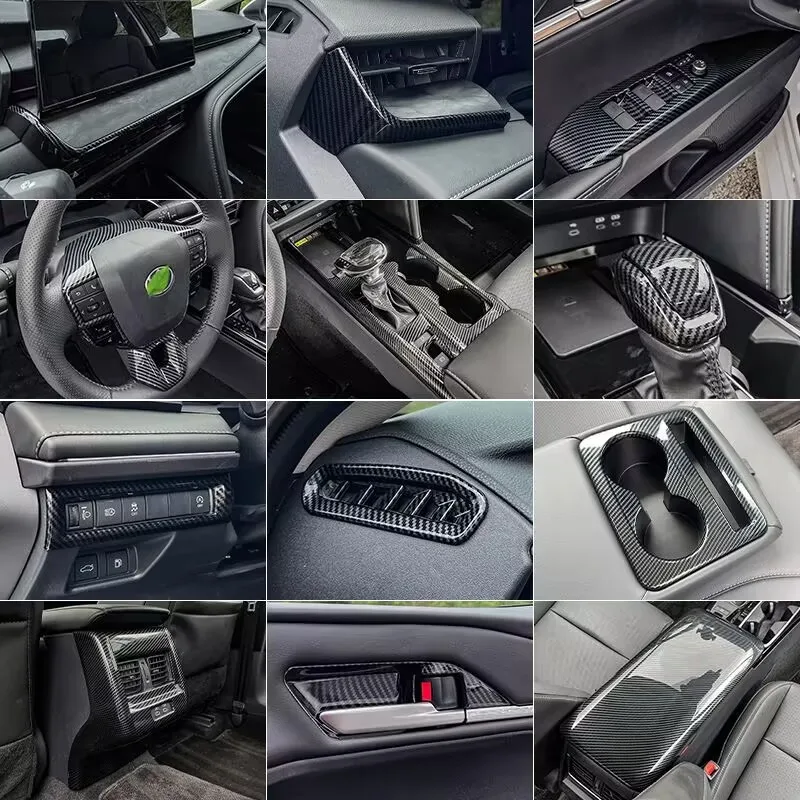 abs carbon fiber interior kit dashboard console gear shift panel decoration cover trim stickers for toyota camry xv80 2024 2025 abs carbon fiber interior kit dashboard console gear shift panel decoration cover trim stickers for toyota camry xv80 2024 2025