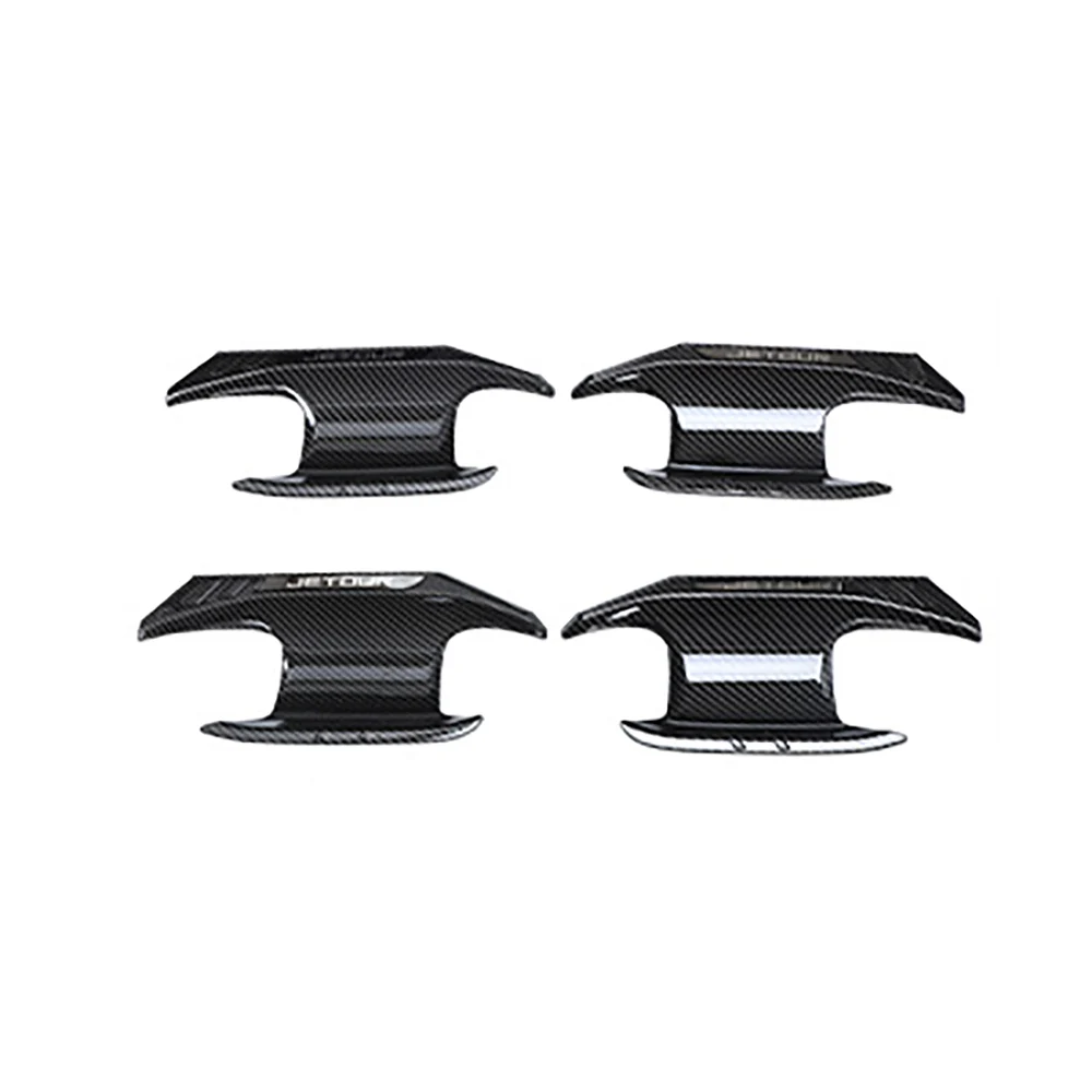 for chery jetour traveler t2 2023 2024 auto part abs carbon fiber color car door protection insert handle bowl adorn for chery jetour traveler t2 2023 2024 auto part abs carbon fiber color car door protection insert handle bowl adorn