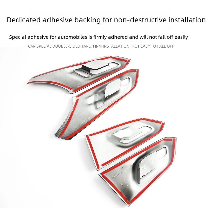 for mg mg5 2021 2022 2023 2024car inner door handle cover frame trim abs carbon fiber interior decoration frame for mg mg5 2021 2022 2023 2024car inner door handle cover frame trim abs carbon fiber interior decoration frame