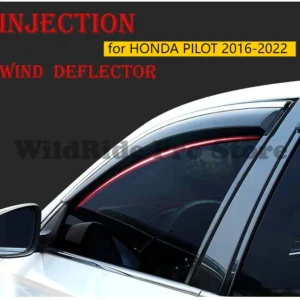 car accessories for honda pilot 2016 2022 window wind deflectors vent sun visor weather rain guards