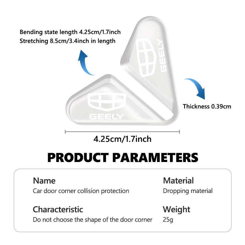 car door corner anti collision protective silicone guard protector for geely tugella atlas pro coolray geometry c emgrand ec7 car door corner anti collision protective silicone guard protector for geely tugella atlas pro coolray geometry c emgrand ec7