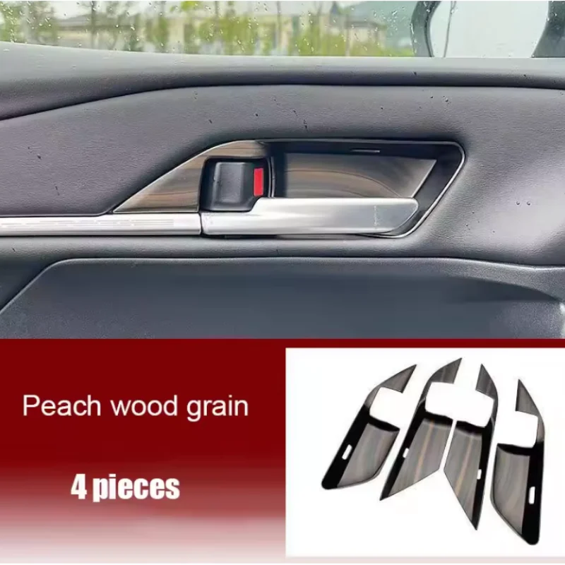for toyota camry xv80 2024 2025 carbon fiber pattern peach wood grain inner door bowl decorative frame sticker protection interi for toyota camry xv80 2024 2025 carbon fiber pattern peach wood grain inner door bowl decorative frame sticker protection interi