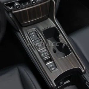car interior peach wood decoration sticker center console gear shift box panel cover trim for honda accord 2018 2022