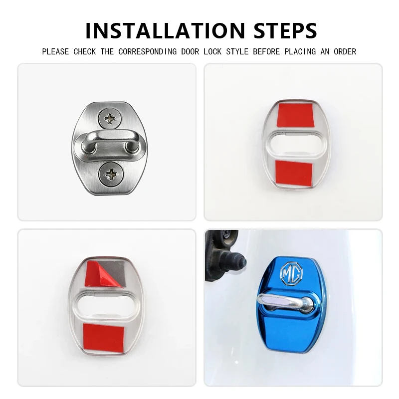 4pcs car door lock decorative cover rust proof stainless for mg rx5 rx8 350 550 6 3 5 7 zr zs hs gs gt hector 4pcs car door lock decorative cover rust proof stainless for mg rx5 rx8 350 550 6 3 5 7 zr zs hs gs gt hector