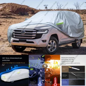car cover suv outdoor anti uv sun shade rain snow dust prevent cover for toyota land cruiser 300 2021 2025