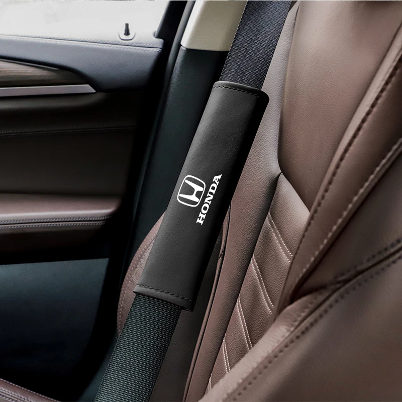2pcs car seat belt leather cover safety strap shoulder pad for honda civic fit jazz accord pilot crv odyssey passport city vezel 2pcs car seat belt leather cover safety strap shoulder pad for honda civic fit jazz accord pilot crv odyssey passport city vezel