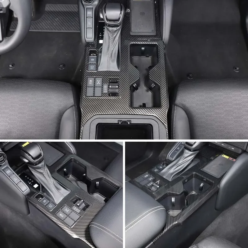 abs carbon fiber for toyota land cruiser prado 250 lc250 2024 2025+ car central control gear panel cover sticker car accessories abs carbon fiber for toyota land cruiser prado 250 lc250 2024 2025+ car central control gear panel cover sticker car accessories
