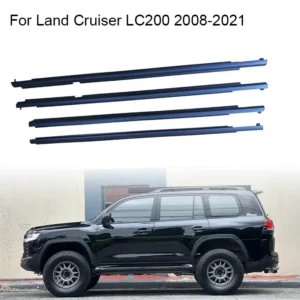 4pcs chrome/black window rubber trim for toyota land cruiser lc200 series for lexus lx570 2008 2021 weatherstrip 7572060070