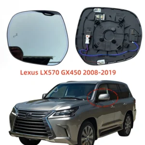for toyota rand kluzer lexus lx570 gx450 2008 2019 car rearview mirror heating automotive lenses blind spot automatic dimming