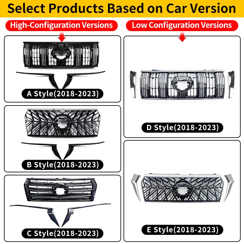 for toyota land cruiser prado 150 grille modification lc150 2018 2023 grille highlight strip front face decoration for toyota land cruiser prado 150 grille modification lc150 2018 2023 grille highlight strip front face decoration