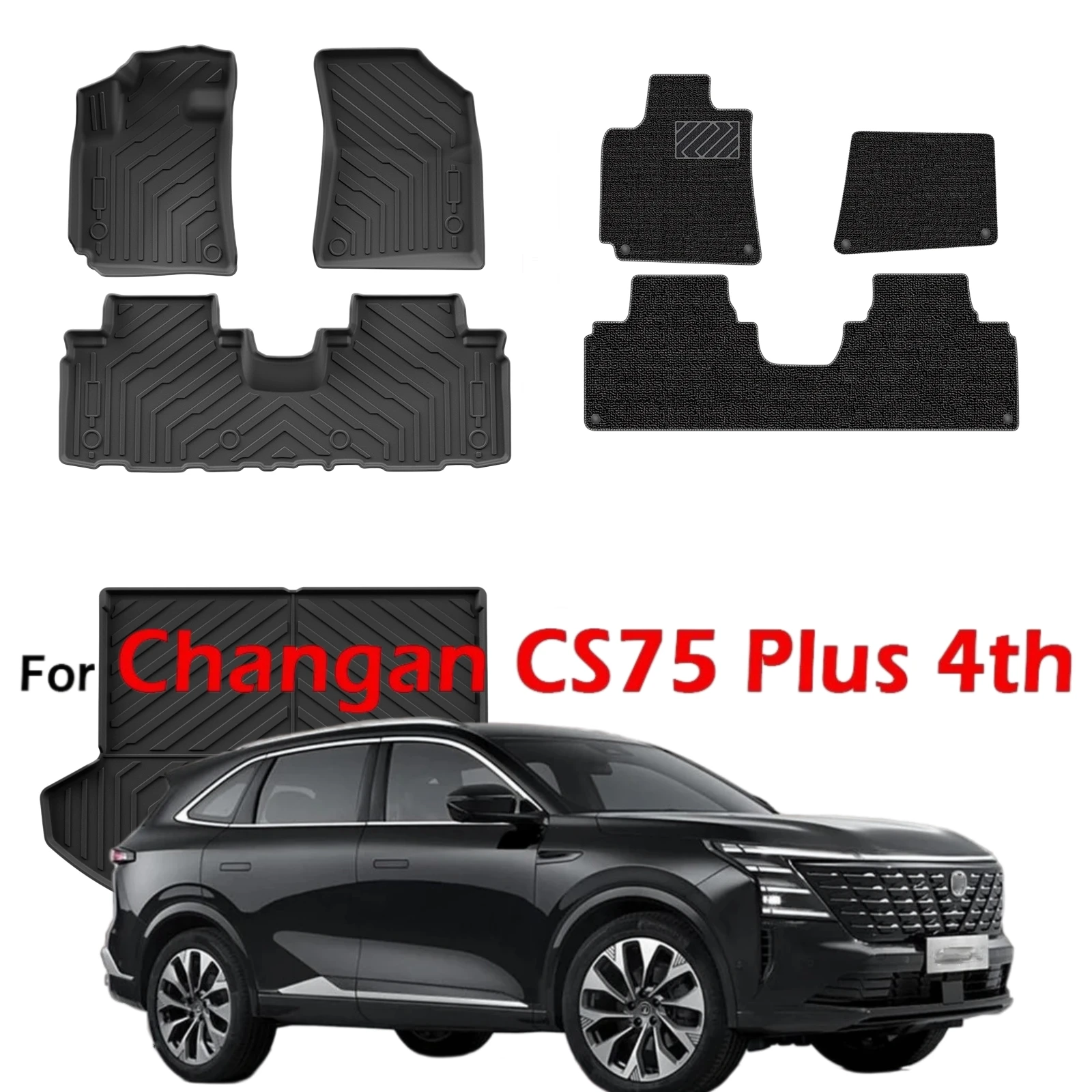 floor mats for changan cs75 plus fourth 2025 2026 all weather cargo liners protector waterproof non slip accessories floor mats for changan cs75 plus fourth 2025 2026 all weather cargo liners protector waterproof non slip accessories
