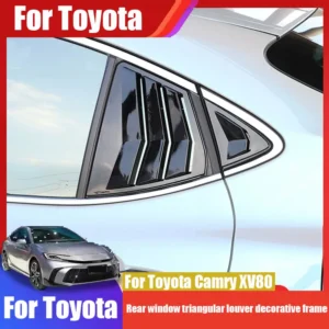 for toyota camry xv80 2024 2025 car rear window triangular louver decorative frame made of abs material
