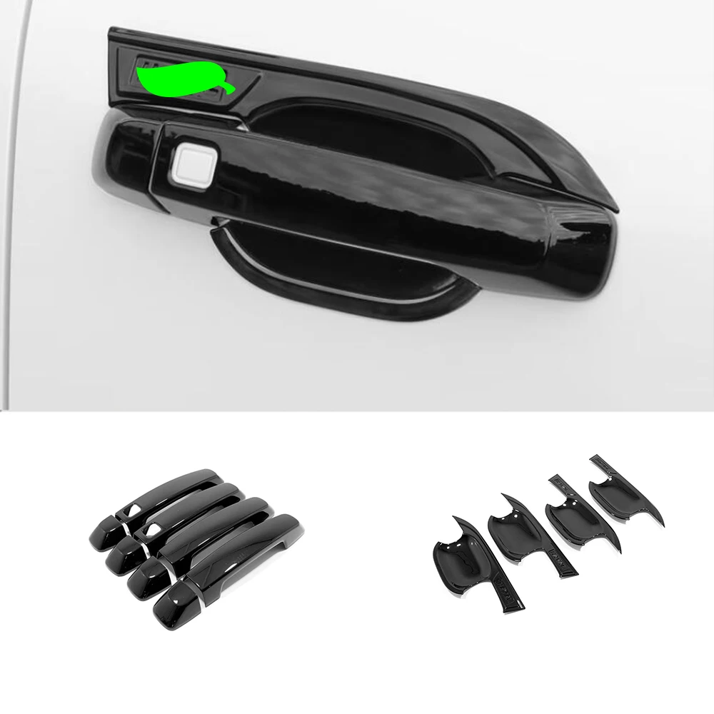 for haval dargo 2021 2022 2023 abs chrome carbon black car door protector handle / bowl cover trim styling auto for haval dargo 2021 2022 2023 abs chrome carbon black car door protector handle / bowl cover trim styling auto