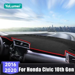 for honda civic 10th gen 2016 2017 2018 2019 2020 car dashboard cover sun shade mats avoid light pads anti uv carpet accessories