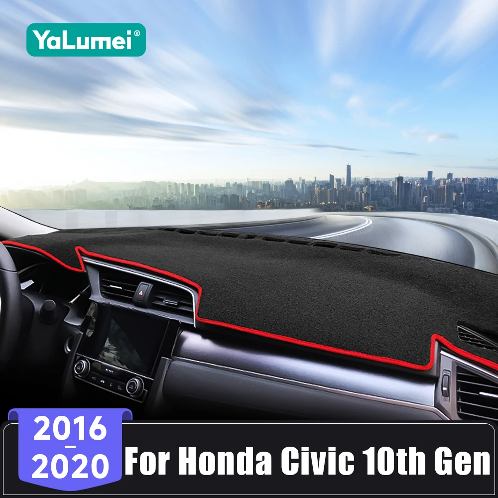 for honda civic 10th gen 2016 2017 2018 2019 2020 car dashboard cover sun shade mats avoid light pads anti uv carpet accessories for honda civic 10th gen 2016 2017 2018 2019 2020 car dashboard cover sun shade mats avoid light pads anti uv carpet accessories