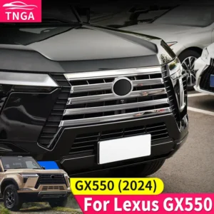 for 2024 lexus gx550 gx550h front grill chrome decoration strip gx 550 550h exterior upgraded accessories tuning modification