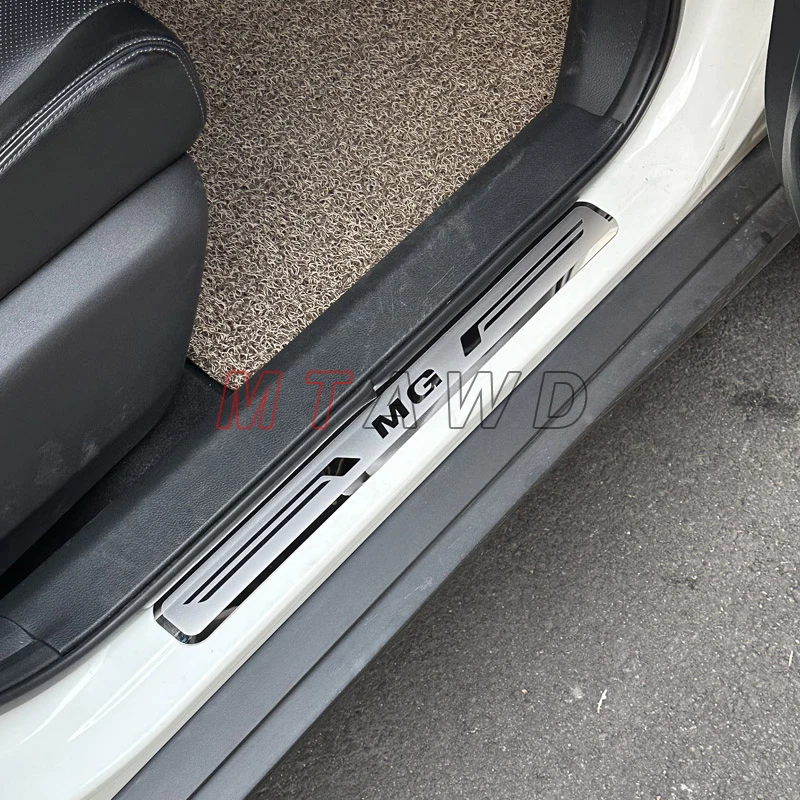for mg 5 mg5 accessory 2025 2024 2020 stainless carbon car door sill kick scuff plate guard pedal protector trim cover styling for mg 5 mg5 accessory 2025 2024 2020 stainless carbon car door sill kick scuff plate guard pedal protector trim cover styling