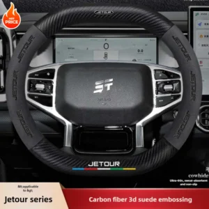 leather car steering wheel cover for chery jetour traveler t2 t1 dashing x 1 x70plus x70 x90 2022 2023 2024 2025 accessories