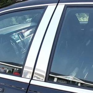 8pcs set silver pillar posts car window door side trim cover decal chrome plated car sticker fit for honda pilot 2016 2022 2021