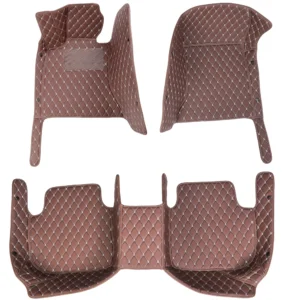 custom leather car floor mat for toyota land cruiser prado 150 2022 2021 2020 auto interior car mat accessories carpets rugs