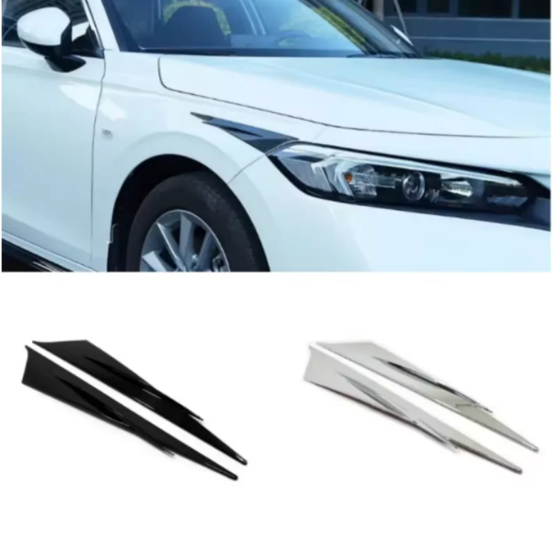 fit for honda civic 11th gen 2022 2023 front headlight eyebrow eyelid trim cover stickers abs carbon fiber fit for honda civic 11th gen 2022 2023 front headlight eyebrow eyelid trim cover stickers abs carbon fiber