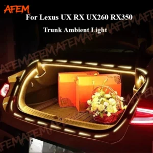 for lexus ux rx ux260 rx350 car trunk ambient light strip waterproof flexible diy trunk silicone lights outdoor camping lighting