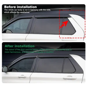 for ford explorer 2020 2021 2022 2023 2024 2025 glossy black window door column c pillar post cover trim stainless steel sticker