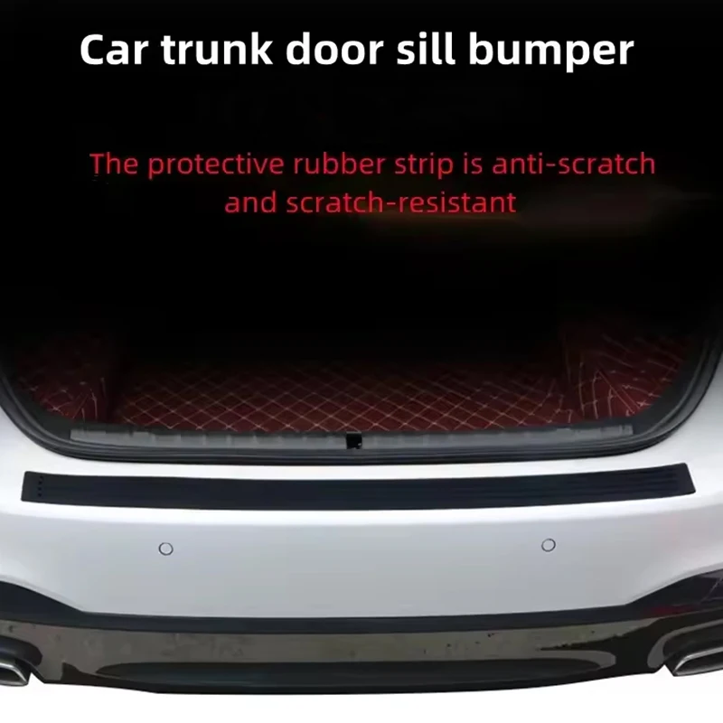 for geely coolray anti scratch rear bumper guard trunk door sill plate protector rubber mouldings trim cover strip car parts for geely coolray anti scratch rear bumper guard trunk door sill plate protector rubber mouldings trim cover strip car parts