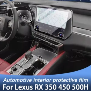 for lexus rx 350 450 500h 2026 2025 ppf protection film transparent tpu lcd navigation gear panel center console car accessories